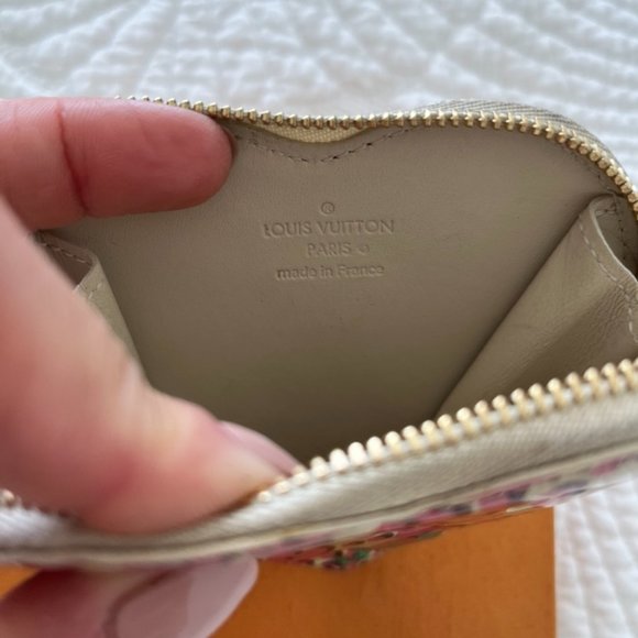 Louis Vuitton Heart Shaped Leopard Vernis Coin Purse Wallet Keychain Pouch - Picture 4 of 6